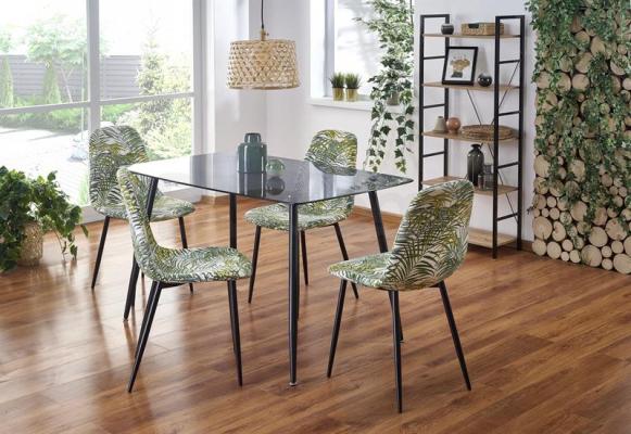 Стол HALMAR NEXT Дымчатый / Черный, фото 1