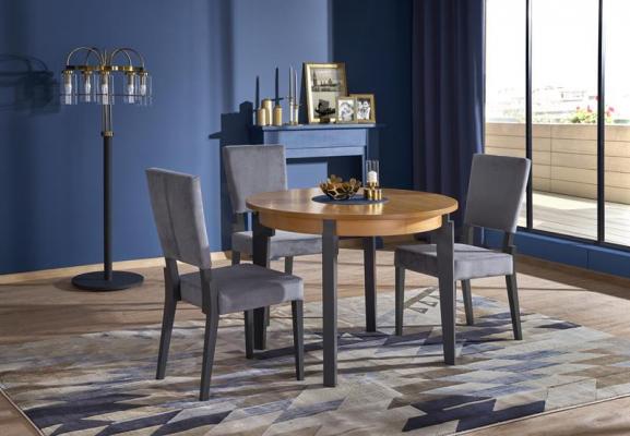 Стіл HALMAR SORBUS дуб медовий / Графіт, фото 1