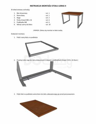 Стіл SIGNAL LORAS II 150х90 шпон білий, фото 3