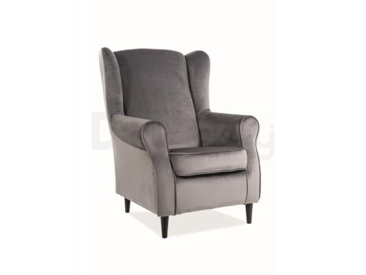 Крісло SIGNAL Baron Velvet Сірий, фото 1