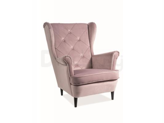 Крісло SIGNAL Lady Velvet Рожевий, фото 1