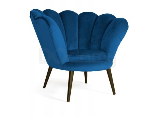 Кресло Signal Magnolia Velvet Синий/Венге, фото 1