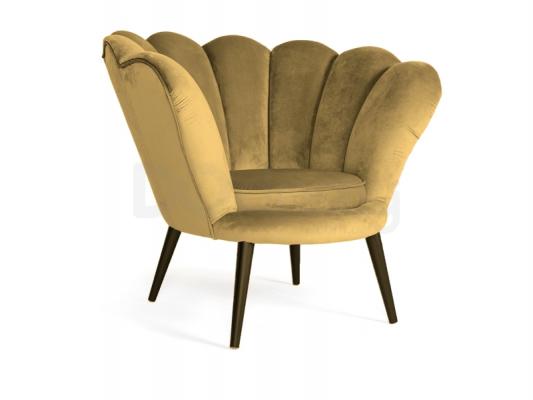 Крісло SIGNAL Magnolia Velvet Жовтий/Венге, фото 1