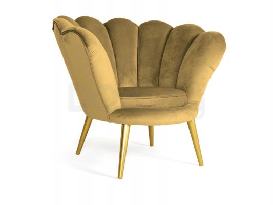 Крісло SIGNAL Magnolia Velvet Жовтий/Золотий, фото 1