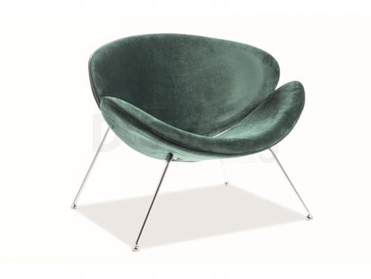 Кресло Signal Major Velvet Зеленый/Хром, фото 1