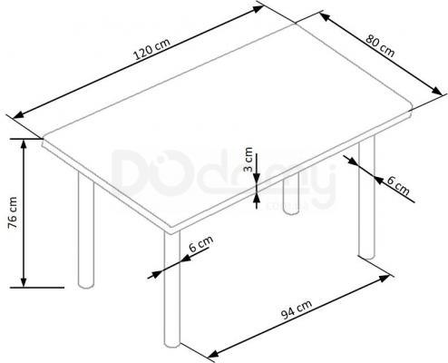 Стол HALMAR ADONIS-2, фото 2