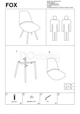 Стул Signal Fox чорный, фото 2