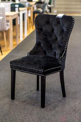 Стул Signal August Velvet Черный / Черный, фото 2