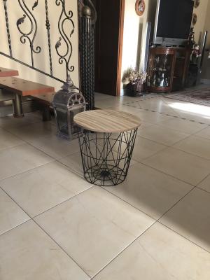 Журнальний столик HALMAR MARIFFA Натуральний чорний, фото 2