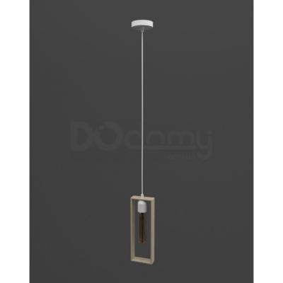 Люстра Melbi Marco white/natur beech, 1xE27, фото 1