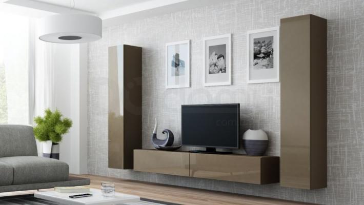 Стенка CAMA VIGO 4 Латте/Латте глянец, фото 1