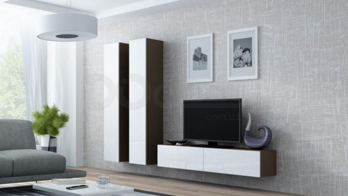 Стінка CAMA VIGO 9 Латте/білий глянець, фото 1