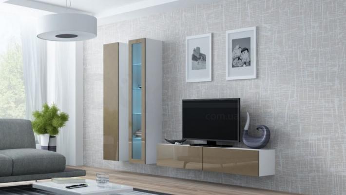 Стінка CAMA VIGO 10 білий/Латте глянець, фото 1