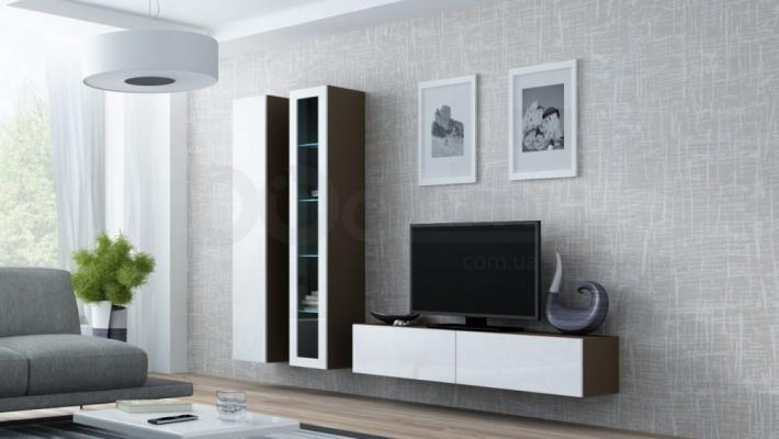 Стенка CAMA VIGO 10 Латте/Белый глянец, фото 1