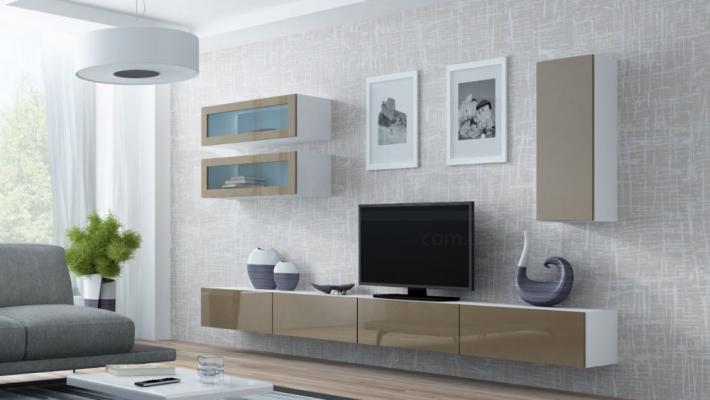 Стінка CAMA VIGO 11 білий/Латте глянець, фото 1