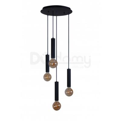 Люстра Melbi Tubo mini 4R black, 4xE27, фото 1