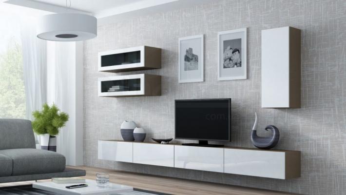 Стінка CAMA VIGO 11 Латте/білий глянець, фото 1