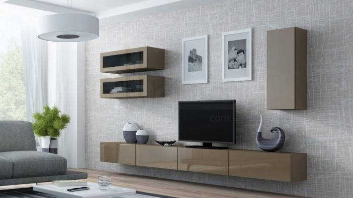 Стенка CAMA VIGO 11 Латте/Латте глянец, фото 1