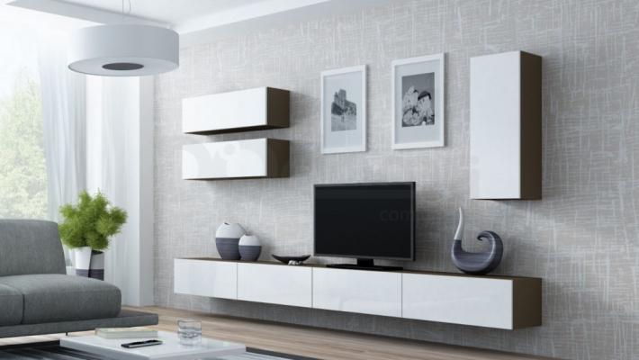 Стінка CAMA VIGO 13 Латте/білий глянець, фото 1