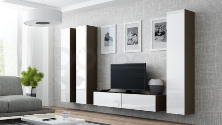 Стінка CAMA VIGO 14 Латте/білий глянець, фото 1