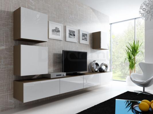 Стінка CAMA VIGO 22 Латте/білий глянець, фото 1