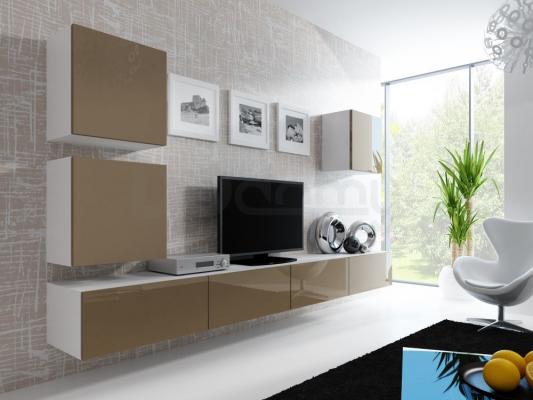 Стінка CAMA VIGO 22 білий/Латте глянець, фото 1