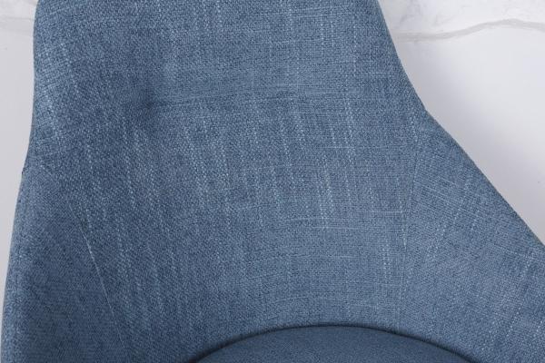 Стілець Nicolas F-246 поворотний рогожка темно-блакитний Toledo, фото 3