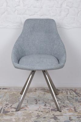 Стул Nicolas F-246 поворотный рогожка бледно-бирюзовый Toledo, фото 2