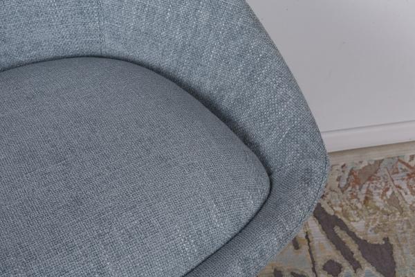 Стул Nicolas F-246 поворотный рогожка бледно-бирюзовый Toledo, фото 4