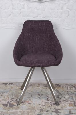 Стілець Nicolas F-246 поворотний рогожка баклажан Toledo, фото 2