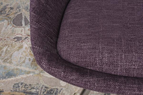 Стілець Nicolas F-246 поворотний рогожка баклажан Toledo, фото 3