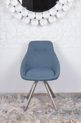 Стул Nicolas F-246 поворотный синий Toledo, фото 2