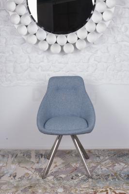 Стілець Nicolas поворотний F-246 поворотний блакитний Toledo, фото 2