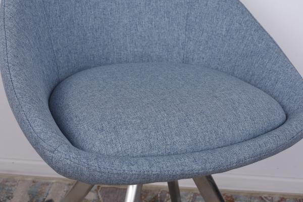 Стілець Nicolas поворотний F-246 поворотний блакитний Toledo, фото 3