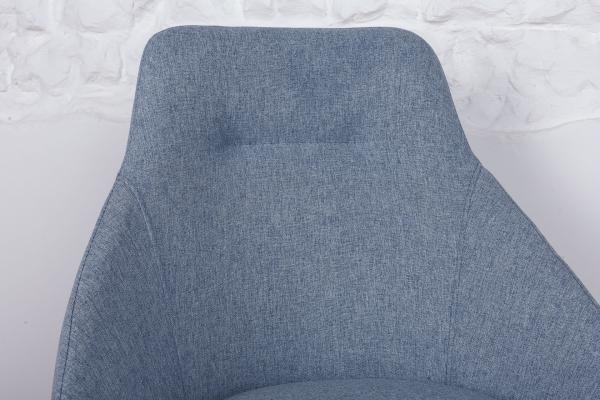 Стілець Nicolas поворотний F-246 поворотний блакитний Toledo, фото 4