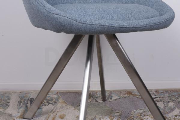 Стілець Nicolas поворотний F-246 поворотний блакитний Toledo, фото 5