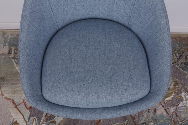 Стілець Nicolas поворотний F-246 поворотний блакитний Toledo, фото 8