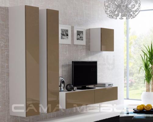Стенка CAMA VIGO 25 Белый/Латте глянец, фото 1