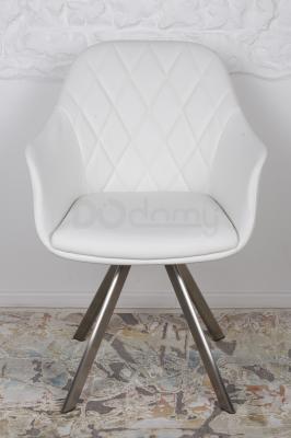 Крісло Nicolas F333B / Z біле поворотний Almeria, фото 2