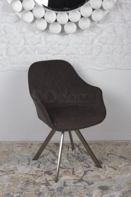 Крісло Nicolas F333B / Z коричневе поворотний Almeria, фото 1