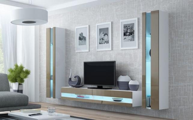 Стінка CAMA VIGO NEW 3 білий/Латте глянець, фото 1