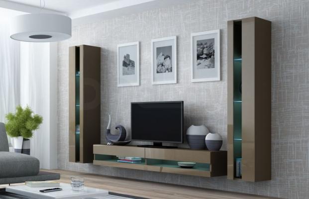 Стінка CAMA VIGO NEW 3 Латте/Латте глянець, фото 1