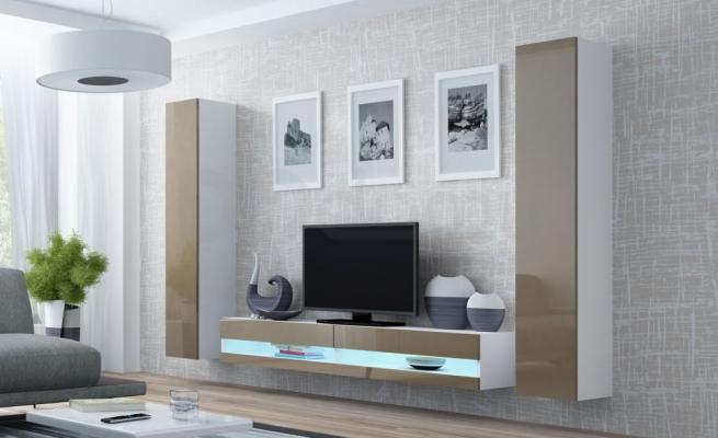 Стенка CAMA VIGO NEW 4 Белый/Латте глянец, фото 1