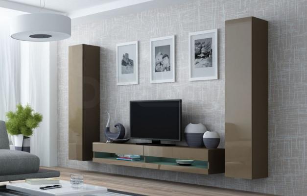 Стінка CAMA VIGO NEW 4 Латте/Латте глянець, фото 1