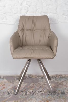 Кресло Nicolas F369B/Z бежевое поворотное Leon, фото 2