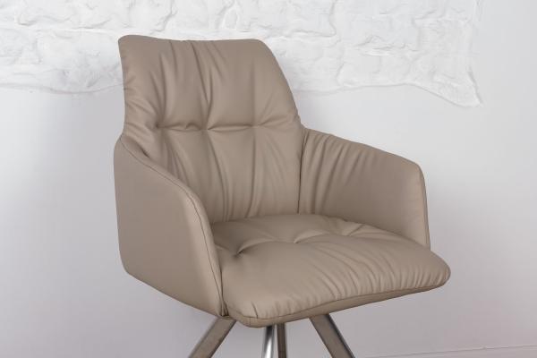 Кресло Nicolas F369B/Z бежевое поворотное Leon, фото 4