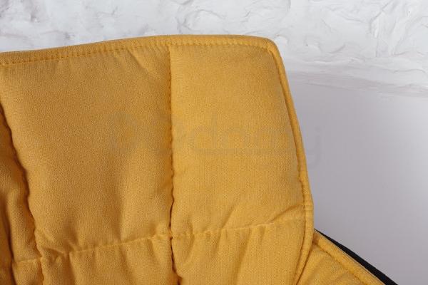 Кресло Nicolas черно-желтое поворотное Palma, фото 3