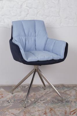 Крісло Nicolas синьо-блакитне поворотний Palma, фото 1