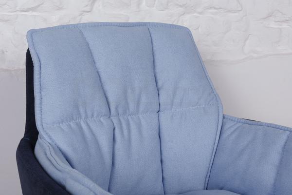 Крісло Nicolas синьо-блакитне поворотний Palma, фото 5