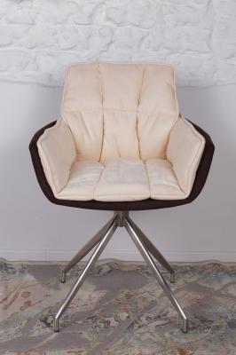 Крісло Nicolas коричнево-бежеву поворотний Palma, фото 2